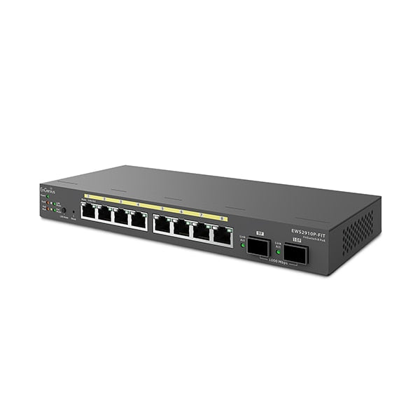 Switch de Red EnGenius 8-Port Gigabit PoE Layer 2 Plus Switch - vista 1