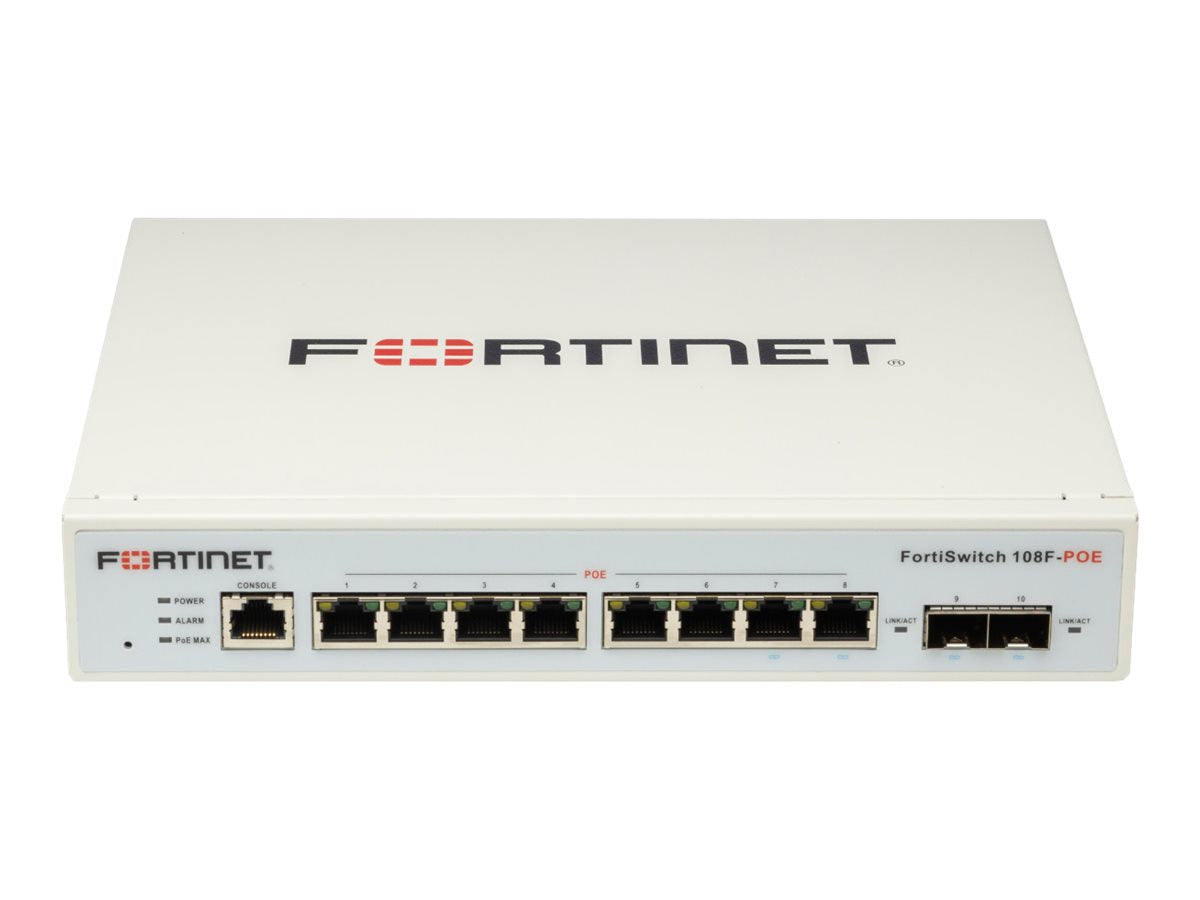 Switch de Red Fortinet FortiSwitch 108F-POE - vista 1