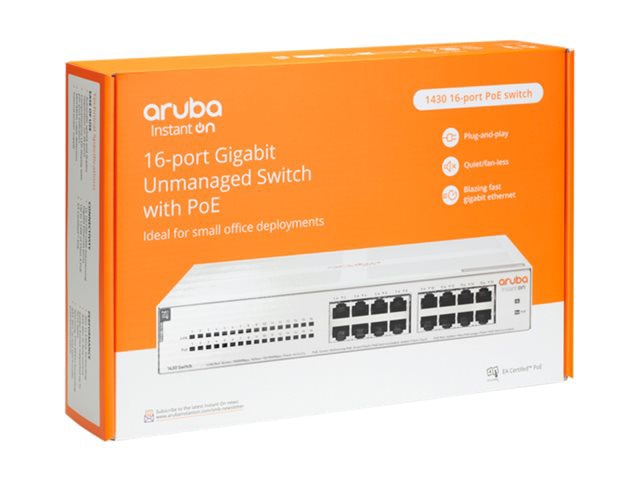 Switch de Red HPE Networking Instant On 1430 16G Class4 PoE 124W Switch - vista 6