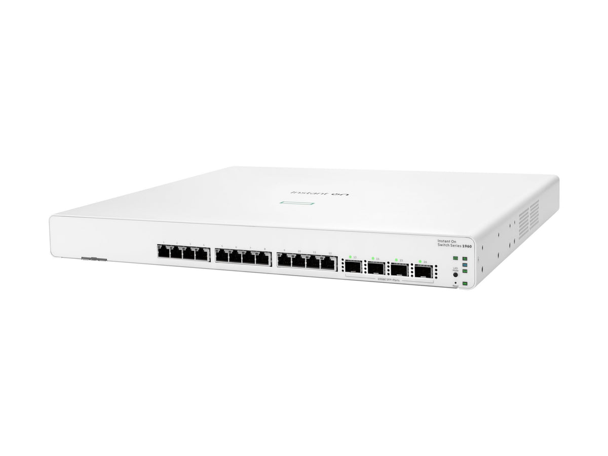 Switch de Red HPE Networking Instant On 1960 12XGT 4SFP+ Switch - vista 3
