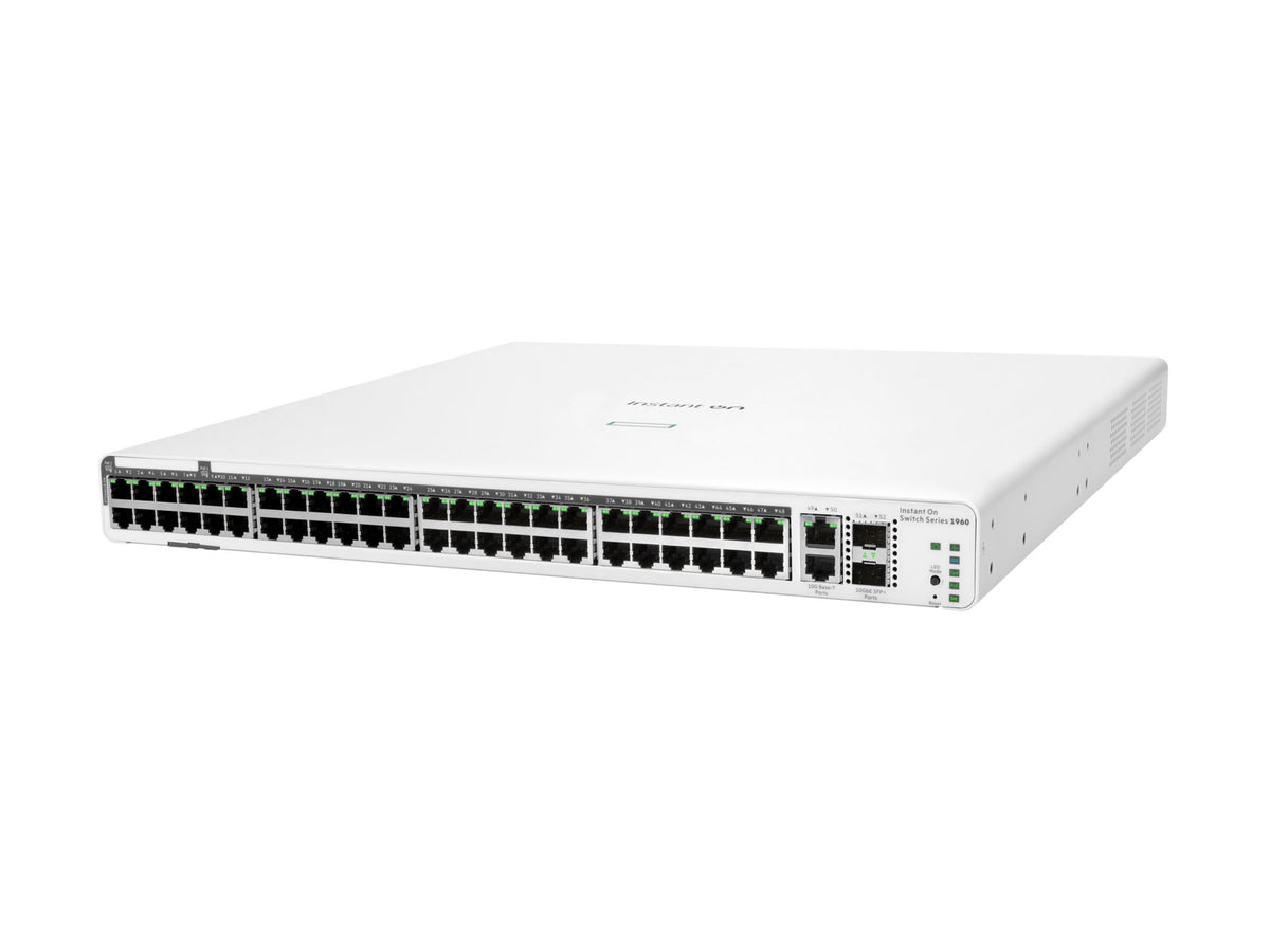 Switch de Red HPE Networking Instant On 1960 48G 40p Class4 8p Class6 PoE 2XGT 2SFP+ 600W Switch - vista 2