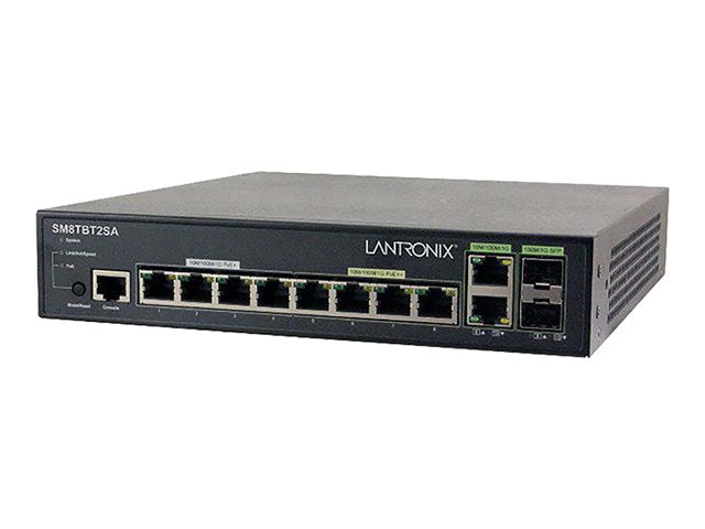 Switch de Red Lantronix SMTATSA Series SM8TBT2SA-NA - vista 1