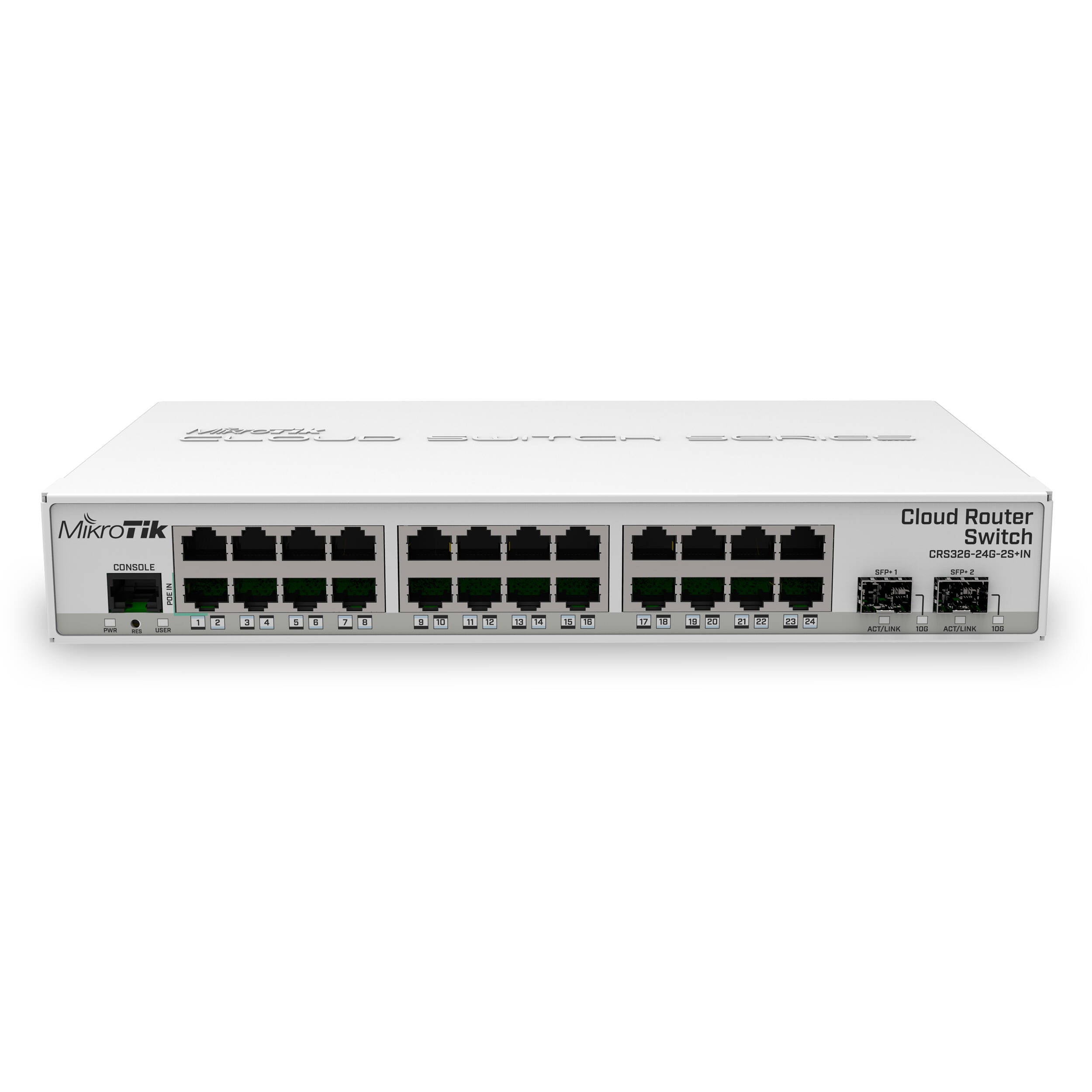 Switch de Red MikroTik CRS326-24G-2S+IN 24-Port Gigabit Managed Router Switch - vista principal