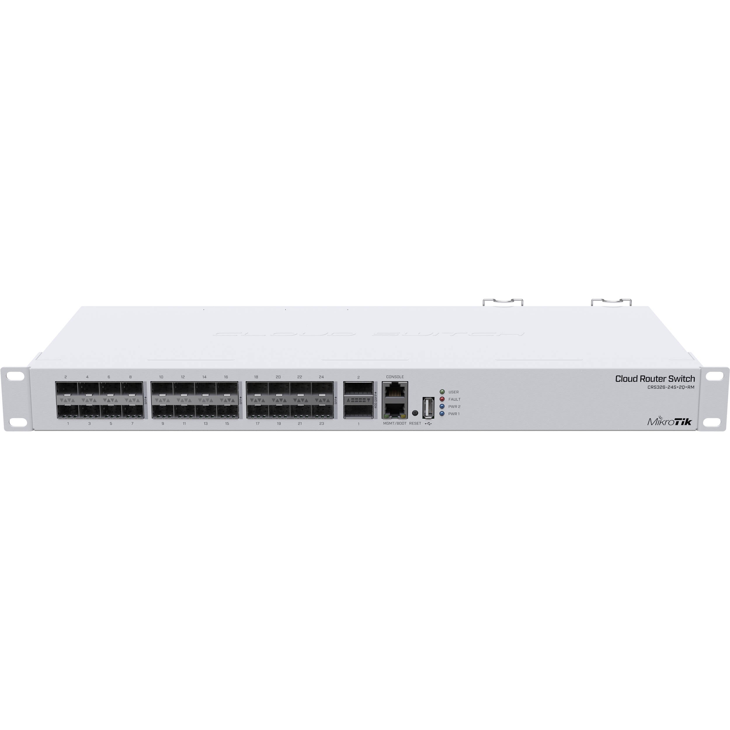 Switch de Red MikroTik CRS326-24S+2Q+RM 24-Port 10G SFP+ Managed Network Switch - vista principal