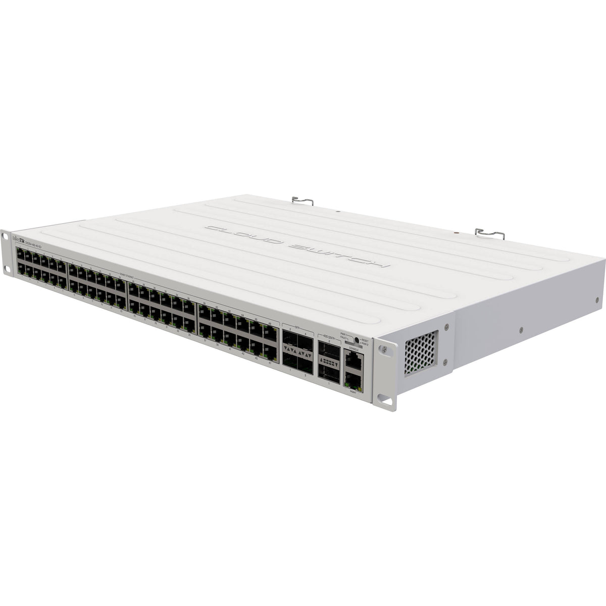 Switch de Red MikroTik CRS354-48G-4S+2Q+RM 48-Port Gigabit Managed Network Switch - vista frontal