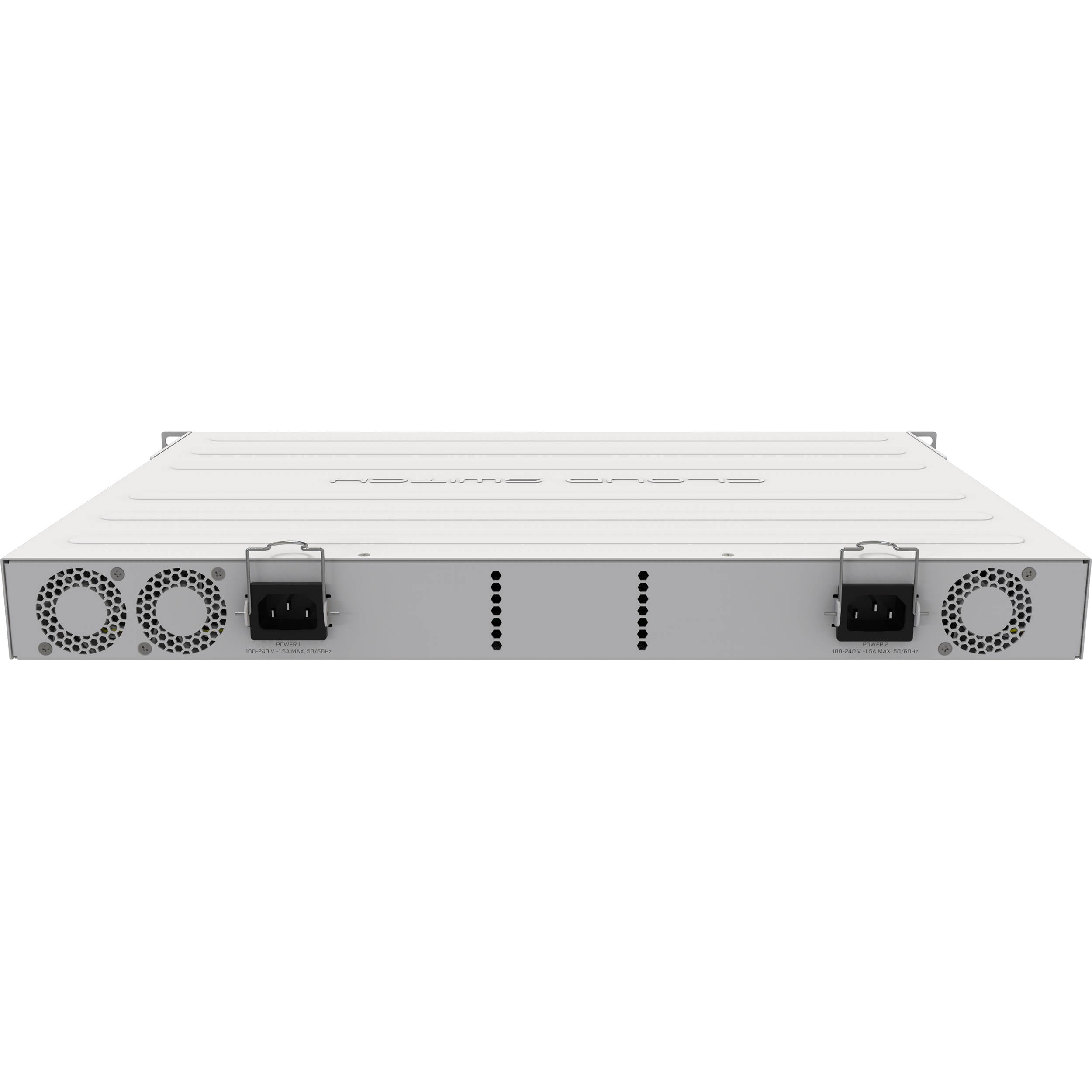 Switch de Red MikroTik CRS354-48G-4S+2Q+RM 48-Port Gigabit Managed Network Switch - vista trasera