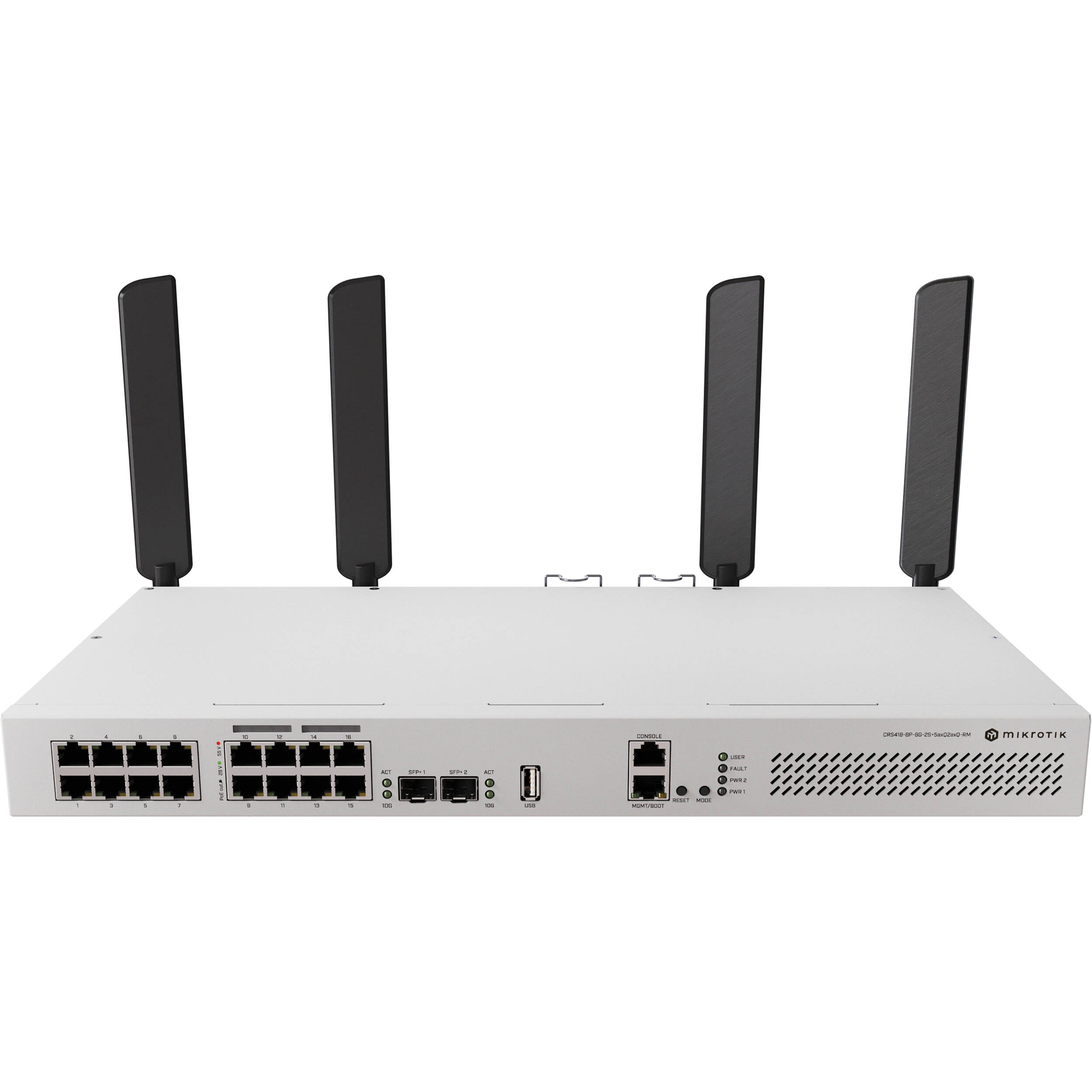 Switch de Red MikroTik CRS418-8P-8G-2S+RM 16-Port PoE+ Compliant Router Switch - vista principal