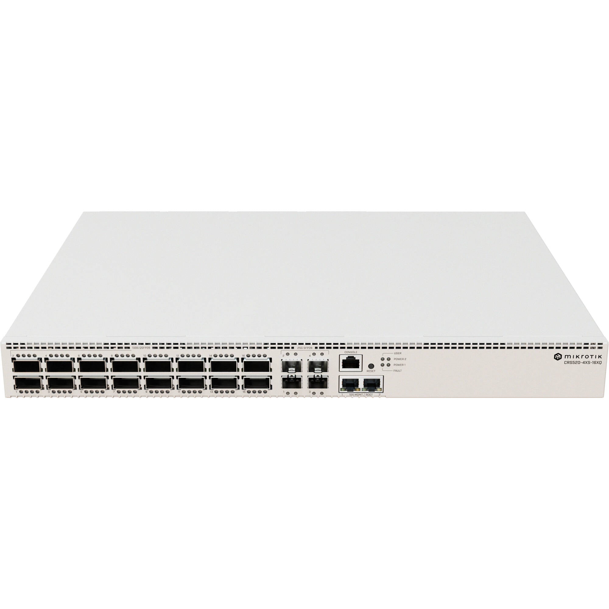 Switch de Red MikroTik CRS520-4XS-16XQ-RM 16-Port 100G QSFP28 / 4-Port 10G SFP28 Managed Network Switch - vista principal