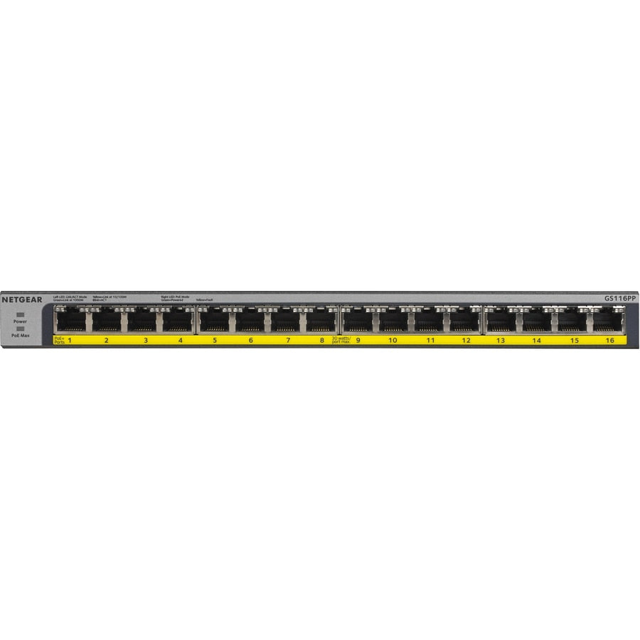 Switch de Red Netgear 16-Port 183W PoE/PoE+ Gigabit Ethernet Unmanaged Switch - vista 6