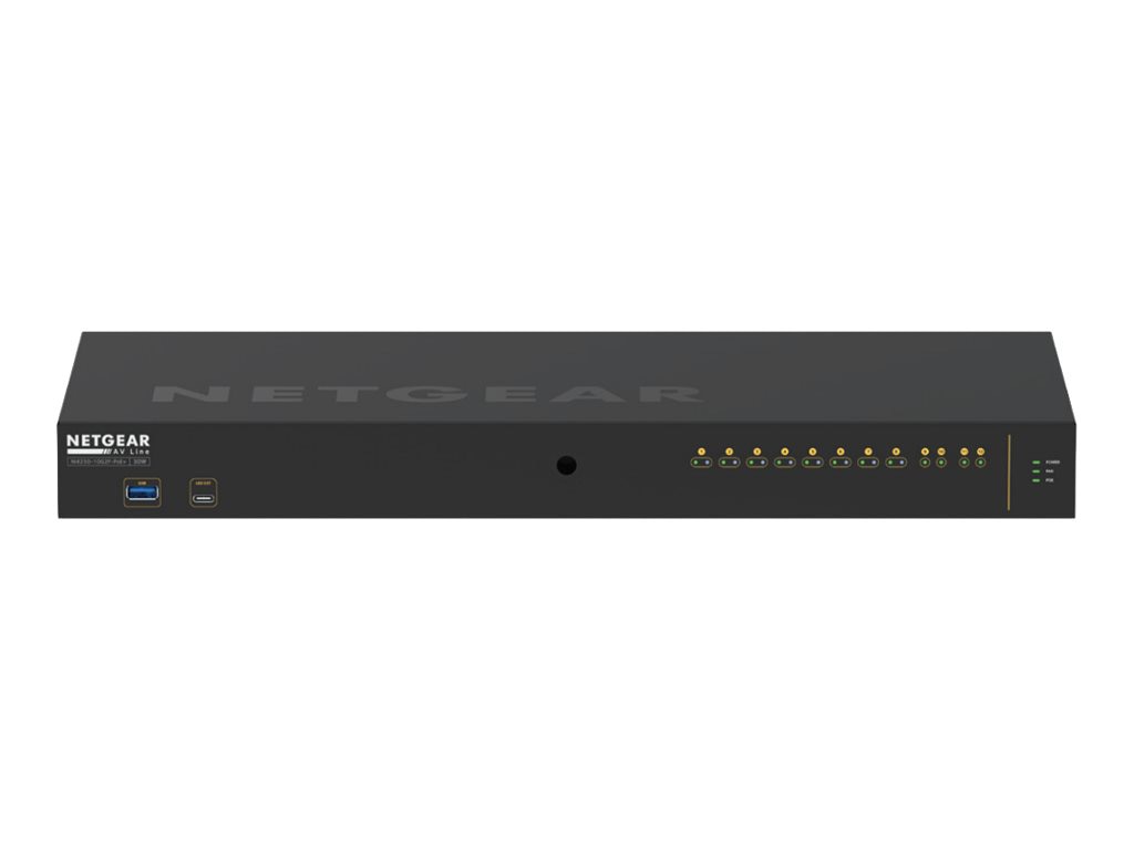 Switch de Red Netgear AV Line M4250-10G2F-PoE+ 8x1G PoE+ 125W 2x1G and 2xSFP Managed Switch (GSM4212P) - vista 2