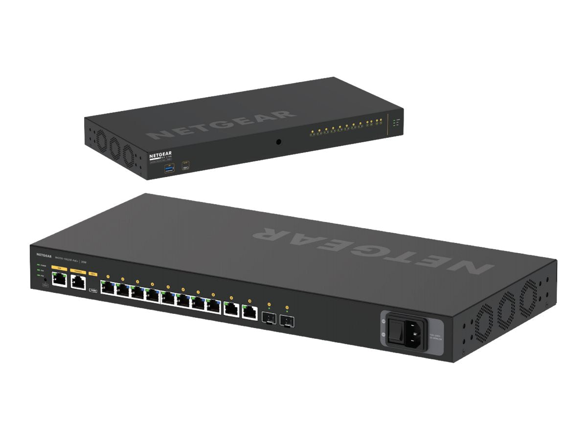 Switch de Red Netgear AV Line M4250-10G2XF-PoE+ Ethernet Switch - vista 3
