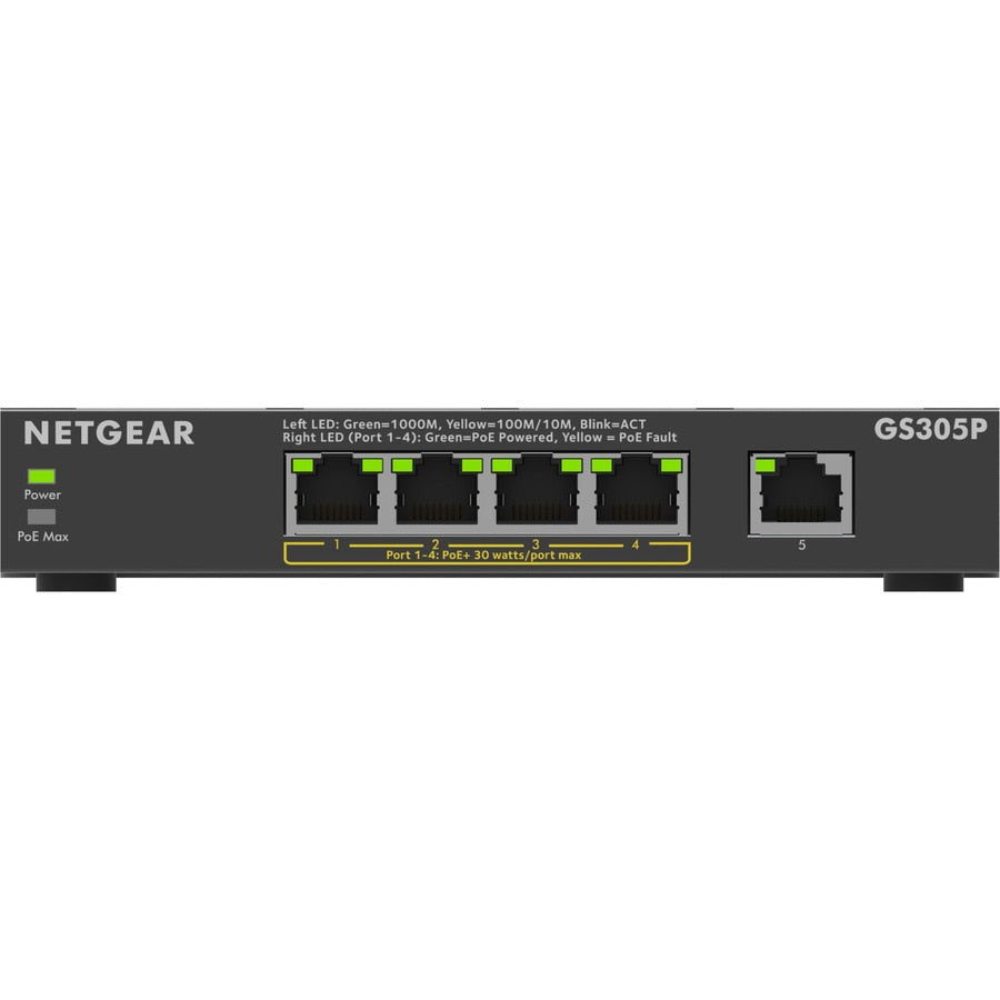 Switch de Red Netgear GS305P Ethernet Switch - vista 7
