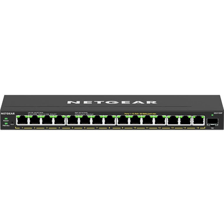 Switch de Red Netgear GS316EP Ethernet Switch - vista 7