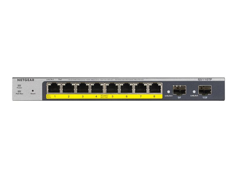 Switch de Red Netgear ProSafe GS110TP Ethernet Switch - vista 2