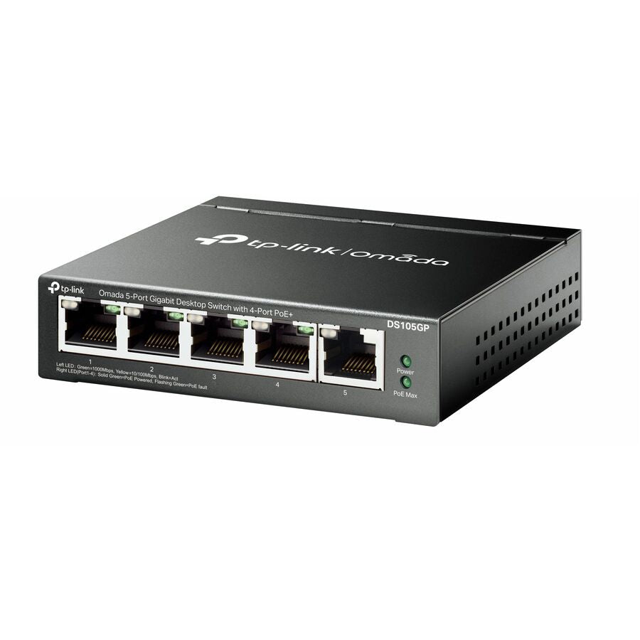 Switch de Red Omada Omada DS105GP 5-Ports Unmanaged Ethernet Switch - vista 2