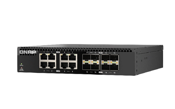 Switch de Red QNAP QSW 16 Port 10GbE Half-Width Rackmount Switch - vista 1
