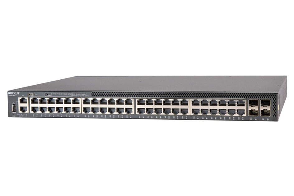 Switch de Red Ruckus CommScope 48x10/100/1000Mbps PoE Ethernet Switch - vista 1