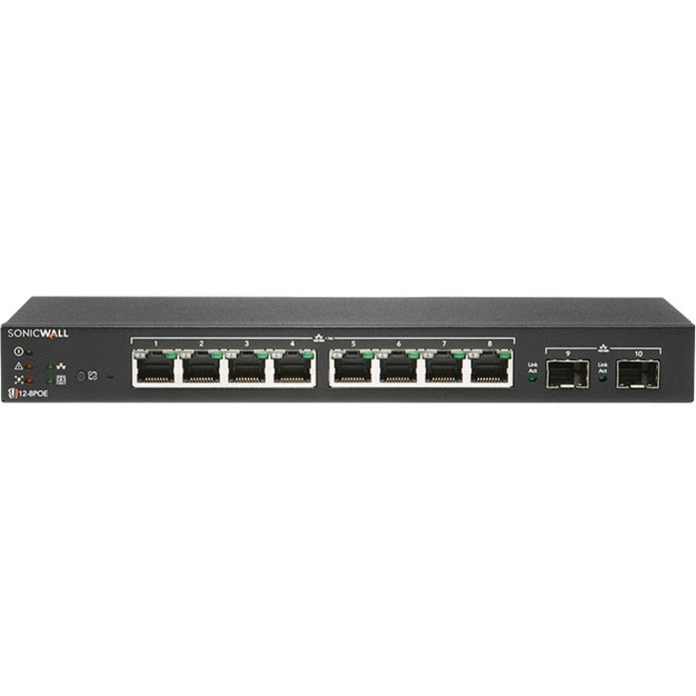 Switch de Red SonicWall SWITCH SWS12-8POE - vista 1