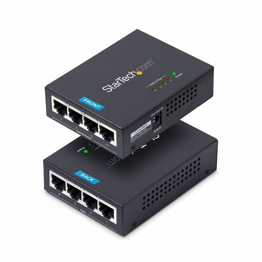 Switch de Red StarTech.com StarTech 4-Port Gigabit Midspan - vista 2