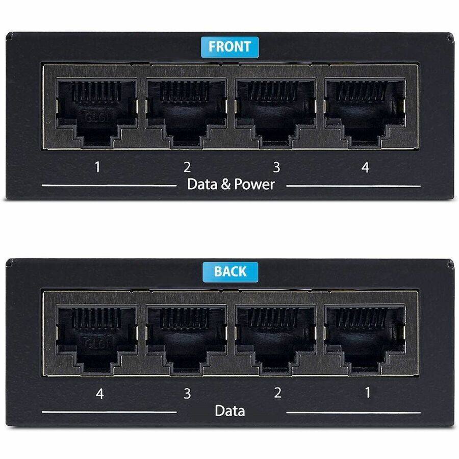 Switch de Red StarTech.com StarTech 4-Port Gigabit Midspan - vista 4