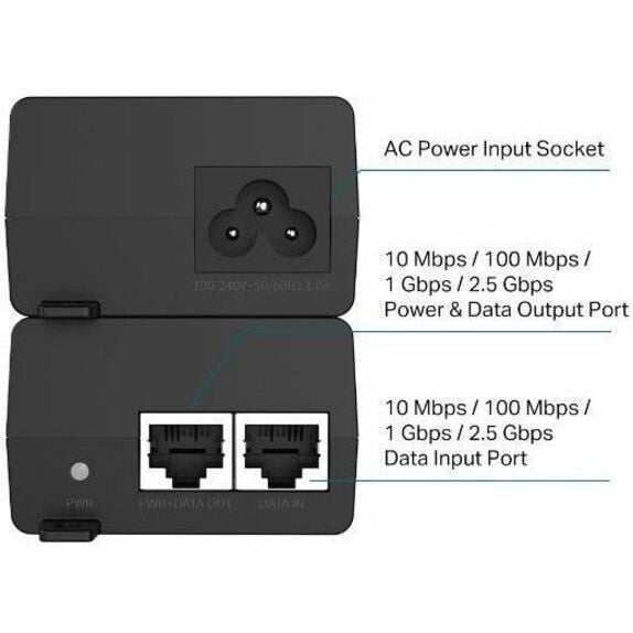 Switch de Red TP-Link POE260S 30W PoE+ Injector - vista 5