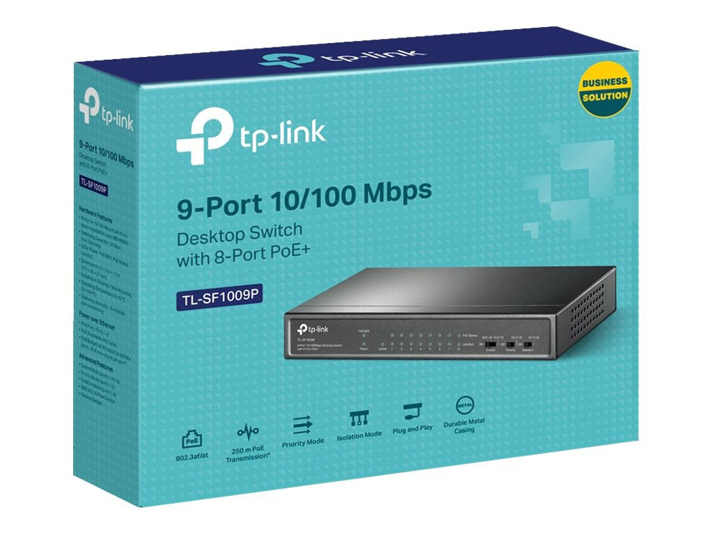 Switch de Red TP-Link TL-SF1009P - vista 4
