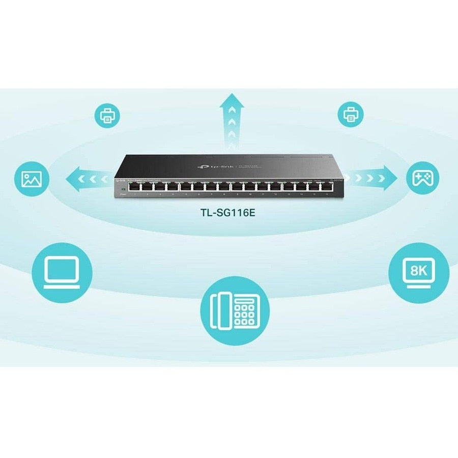Switch de Red TP-Link TL-SG116E - vista 5