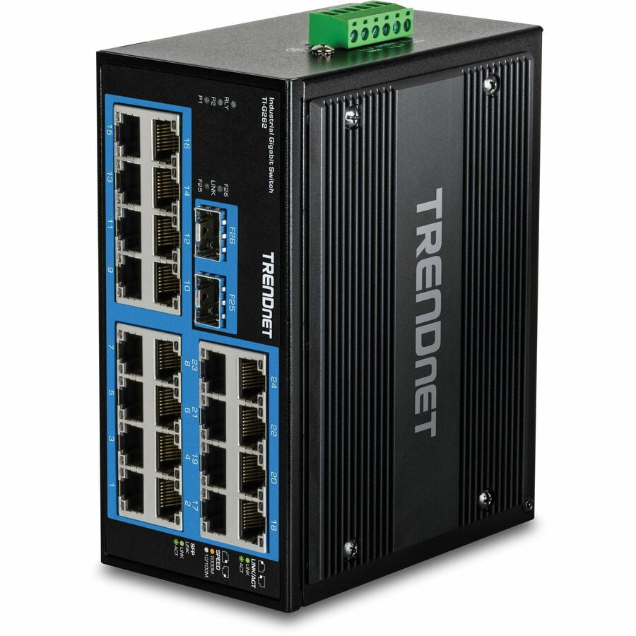 Switch de Red TRENDnet 26-Port Hardened Industrial Gigabit DIN-Rail Switch - vista 6
