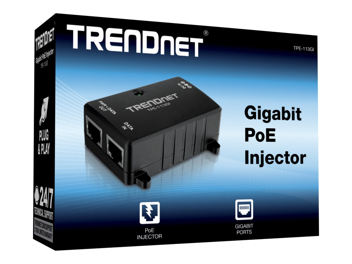 Switch de Red TRENDnet Gigabit Power Over Ethernet Injector - vista 3