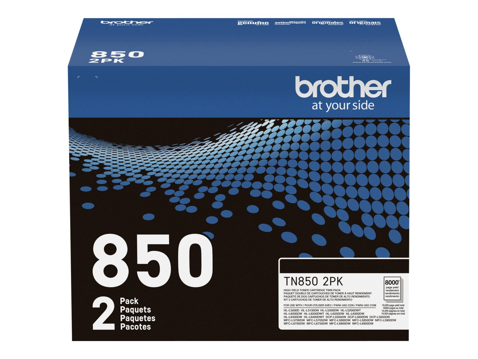 Tóner Brother 850 Negro Alto Rendimiento - vista 2