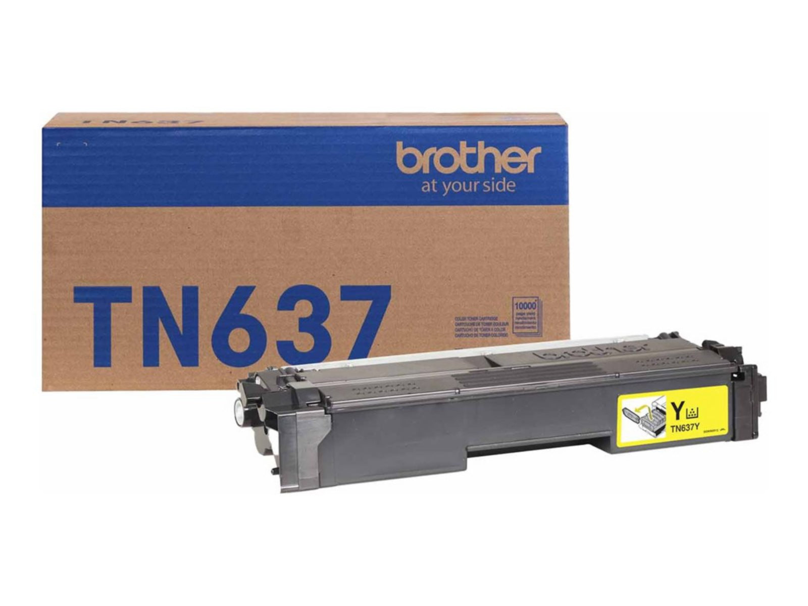 Tóner Brother TN637Y Amarillo Alto Rendimiento - vista 1