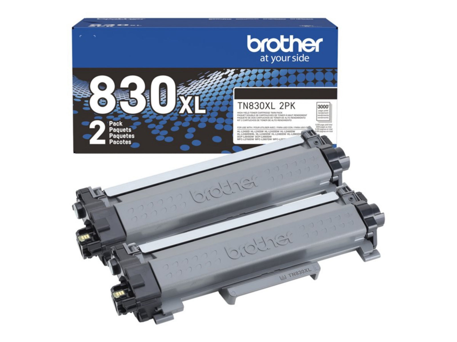 Tóner Brother TN830XL 2PK Negro Alto Rendimiento - vista 1