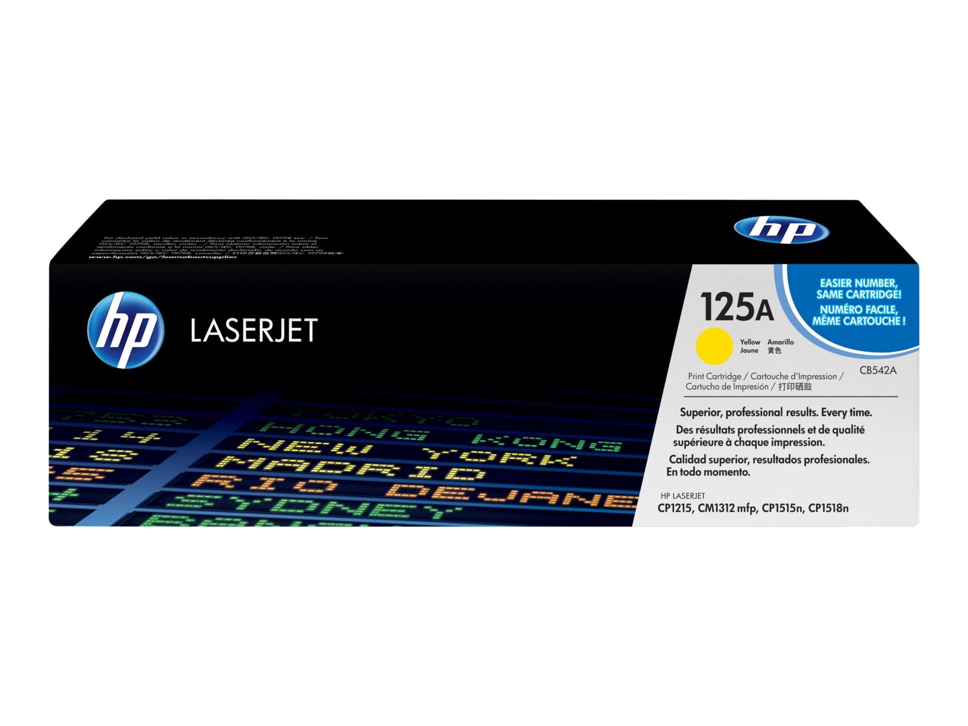 Tóner HP 125A (CB542A) Amarillo - vista 1