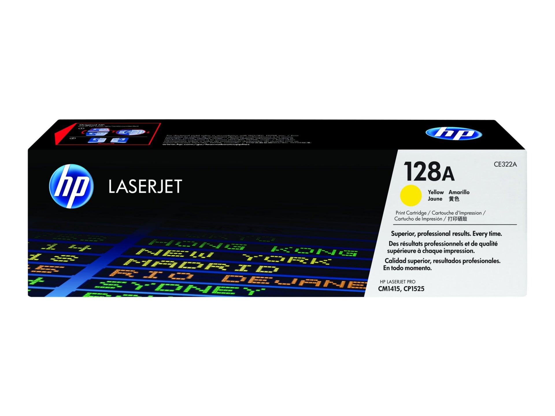 Tóner HP 128A (CE322A) Amarillo - vista 1