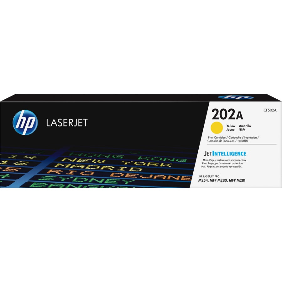 Tóner HP 202A (CF502A) Amarillo - vista 7