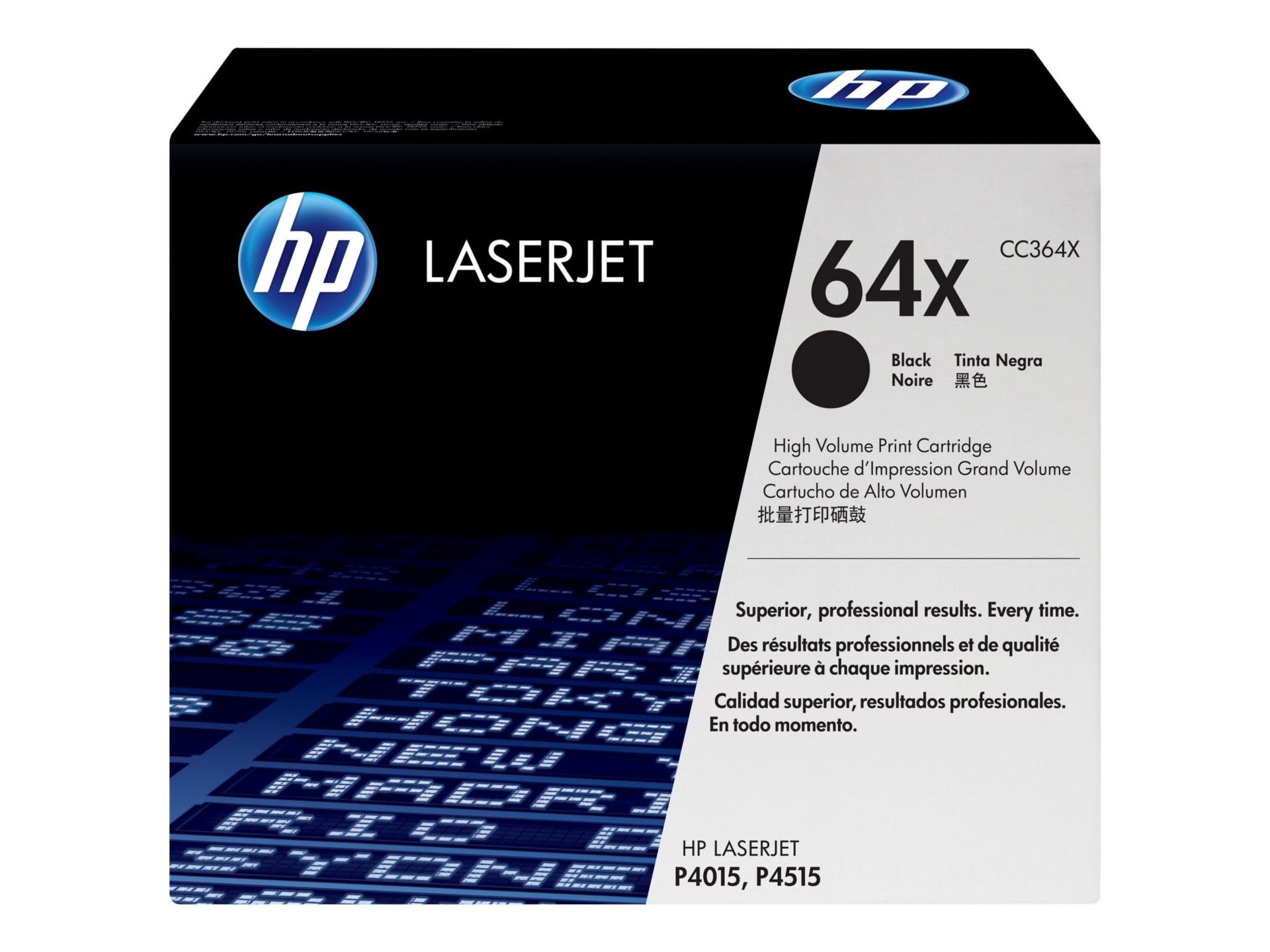 Tóner HP 64X (CC364X) Negro - vista 1