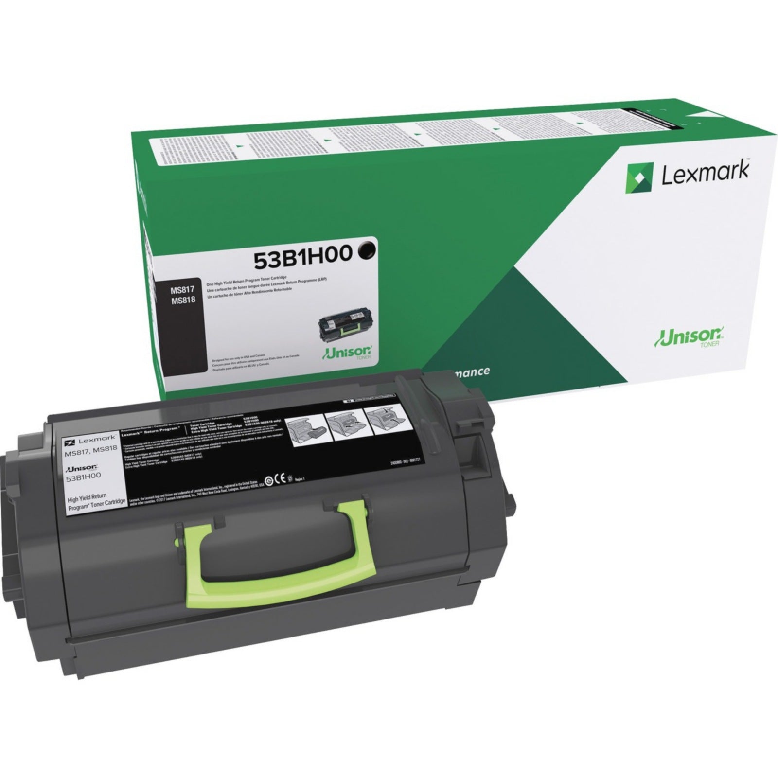 Tóner Lexmark 53B1H00 Negro Alto Rendimiento - vista 1