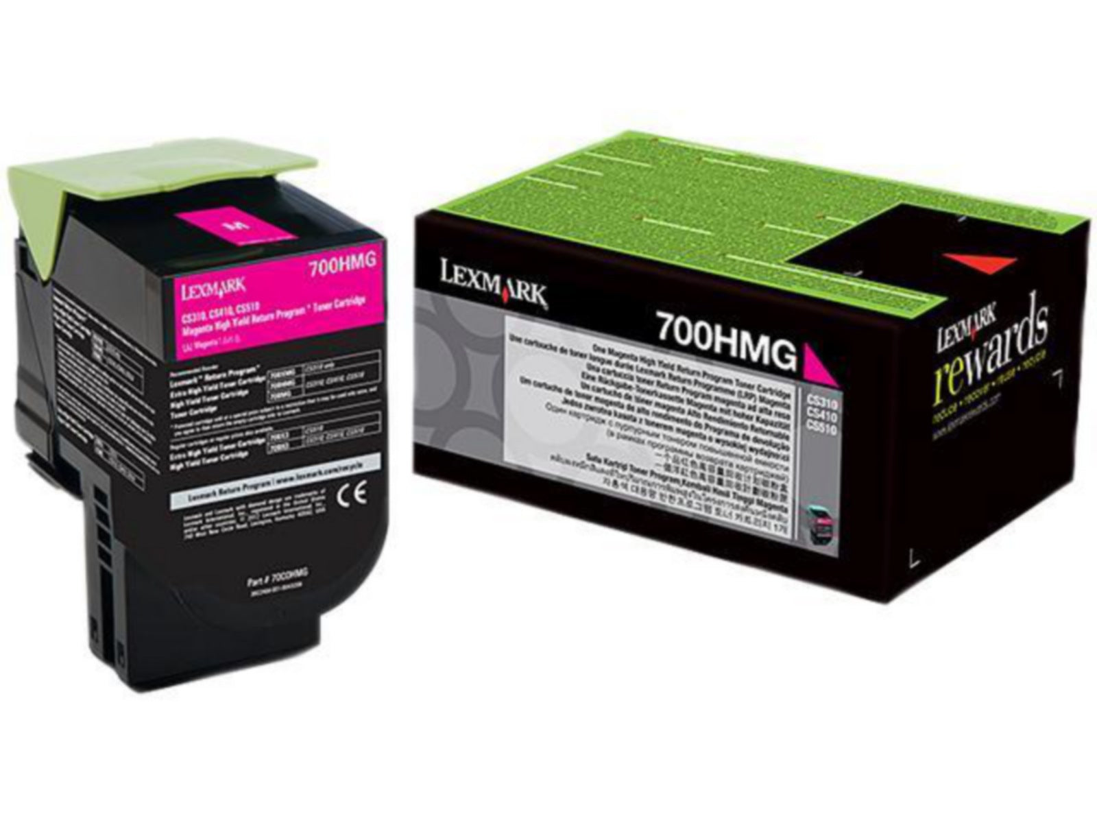 Tóner Lexmark 700HMG Magenta Alto Rendimiento - vista 1