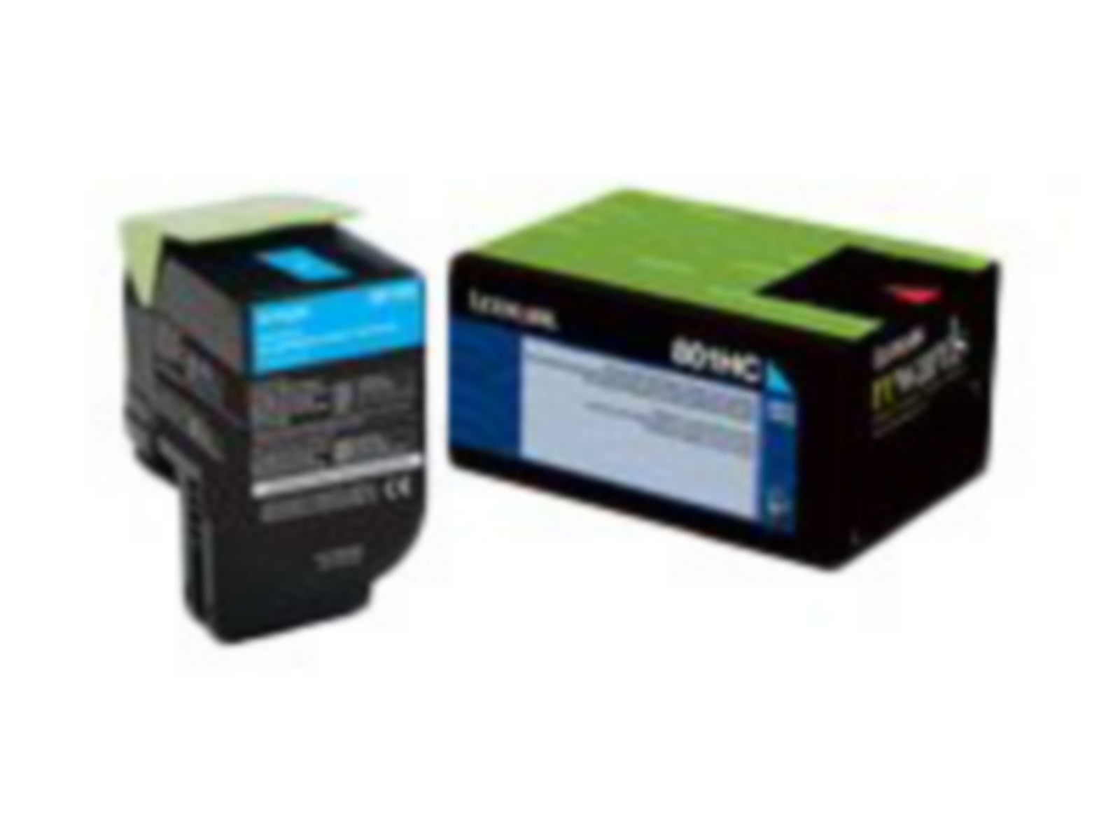 Tóner Lexmark 801HC Cian Alto Rendimiento - vista 2