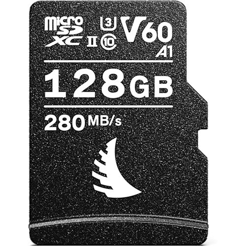 Tarjeta Angelbird 128GB AV Pro UHS-II microSDXC con SD Adapter - vista frontal