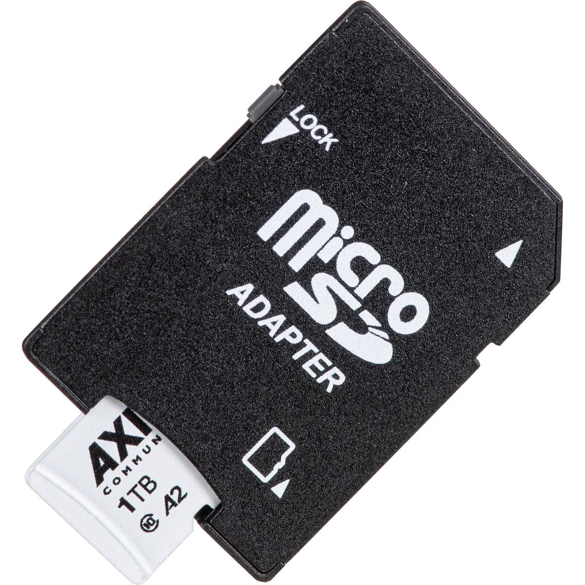 Tarjeta Axis Communications 1TB Surveillance UHS-I microSDXC con SD Adapter - vista frontal