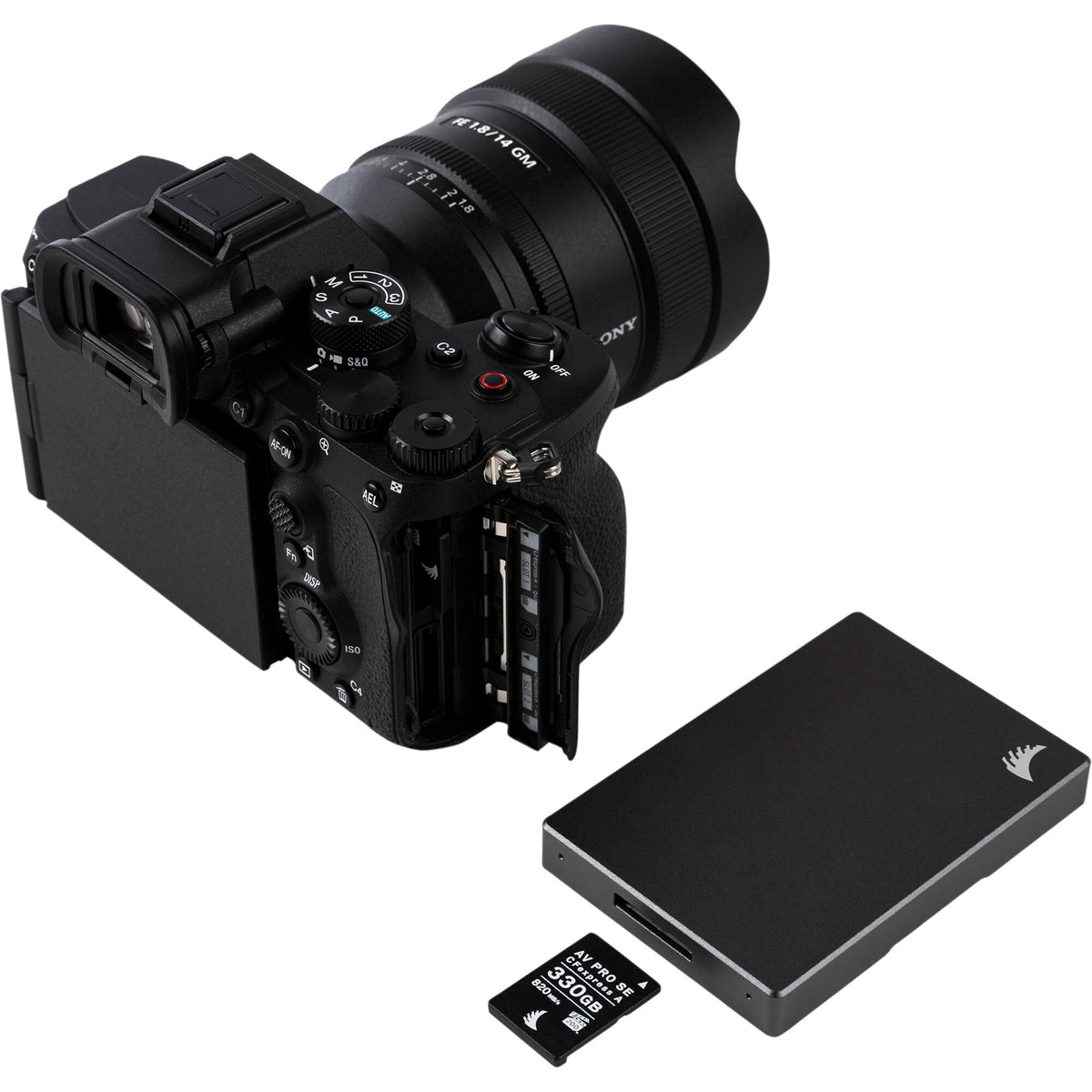 Tarjeta CFexpress Type A Angelbird 330GB AV PRO CFexpress 2.0 Type A SE - puertos y conexiones