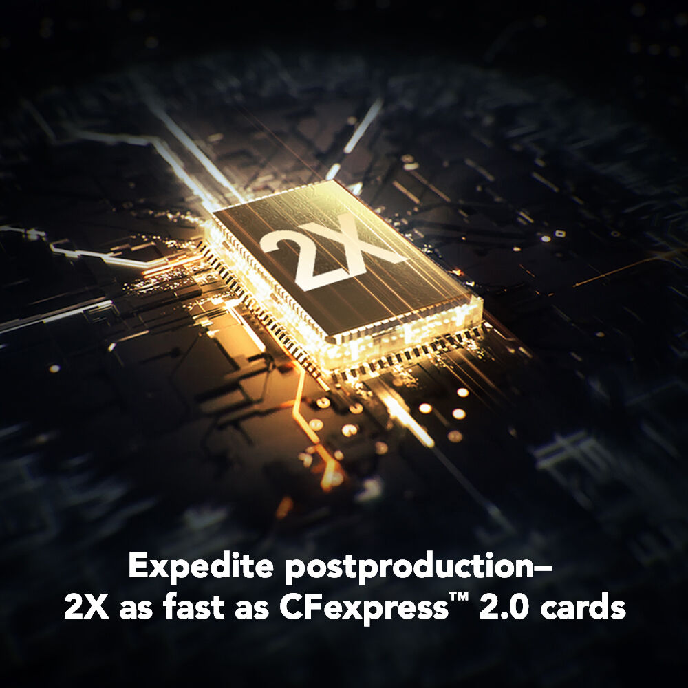 Tarjeta CFexpress Type B Lexar 512GB Professional GOLD CFexpress 4.0 Type B - vista lateral