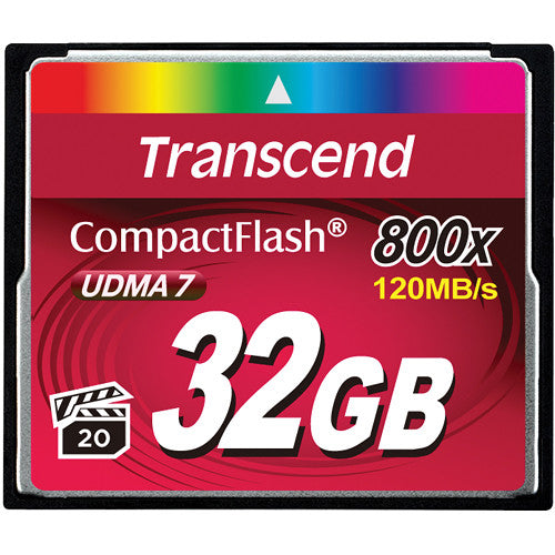 Tarjeta de memoria Transcend 32GB 800x CompactFlash UDMA - vista principal
