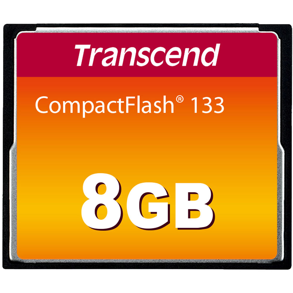 Tarjeta de memoria Transcend 8GB 133 UDMA 4 CompactFlash - vista principal