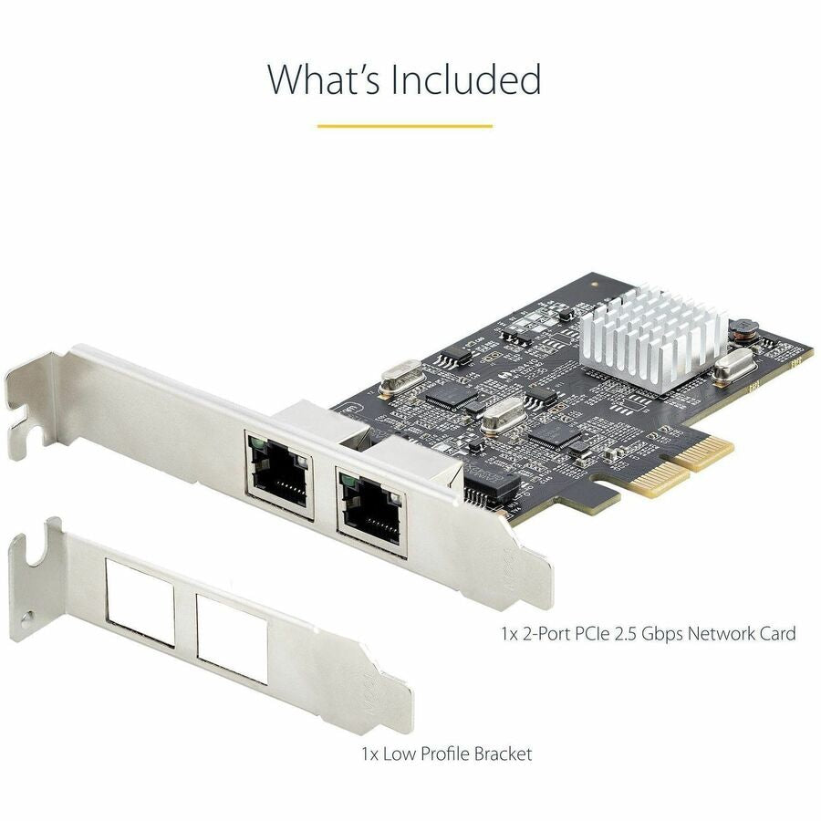 Tarjeta de Red StarTech.com StarTech 2-Port 2.5Gbps PCIe Network Card - vista 6