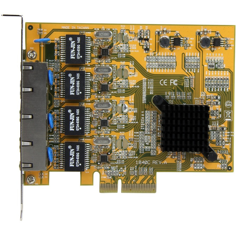 Tarjeta de Red StarTech.com StarTech 4 Port PCIe Network Card - vista 3