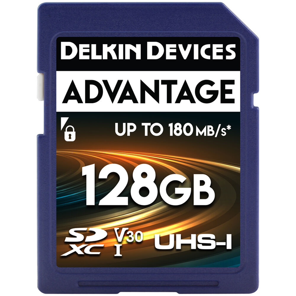 Tarjeta Delkin Devices 128GB ADVANTAGE UHS-I SDXC - vista principal