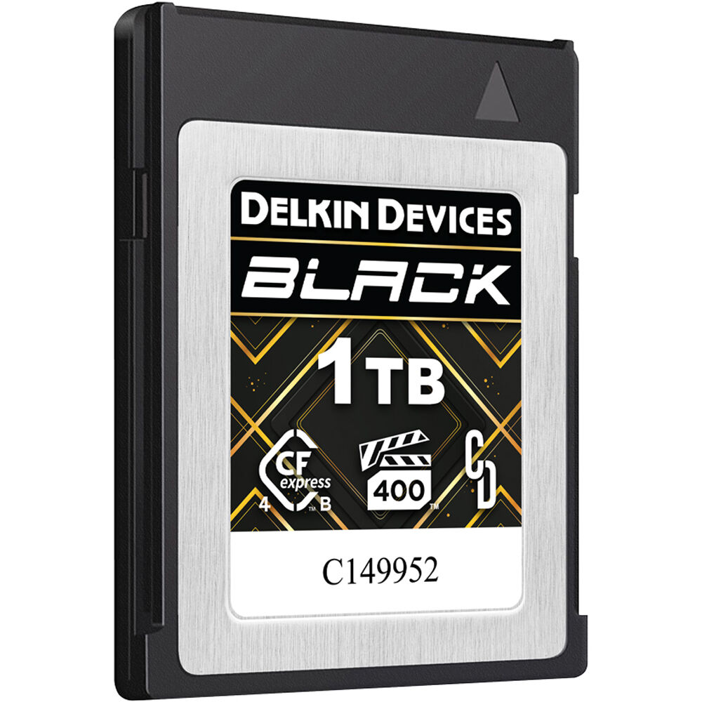 Tarjeta Delkin Devices 1TB BLACK CFexpress Type B 4.0 - vista frontal