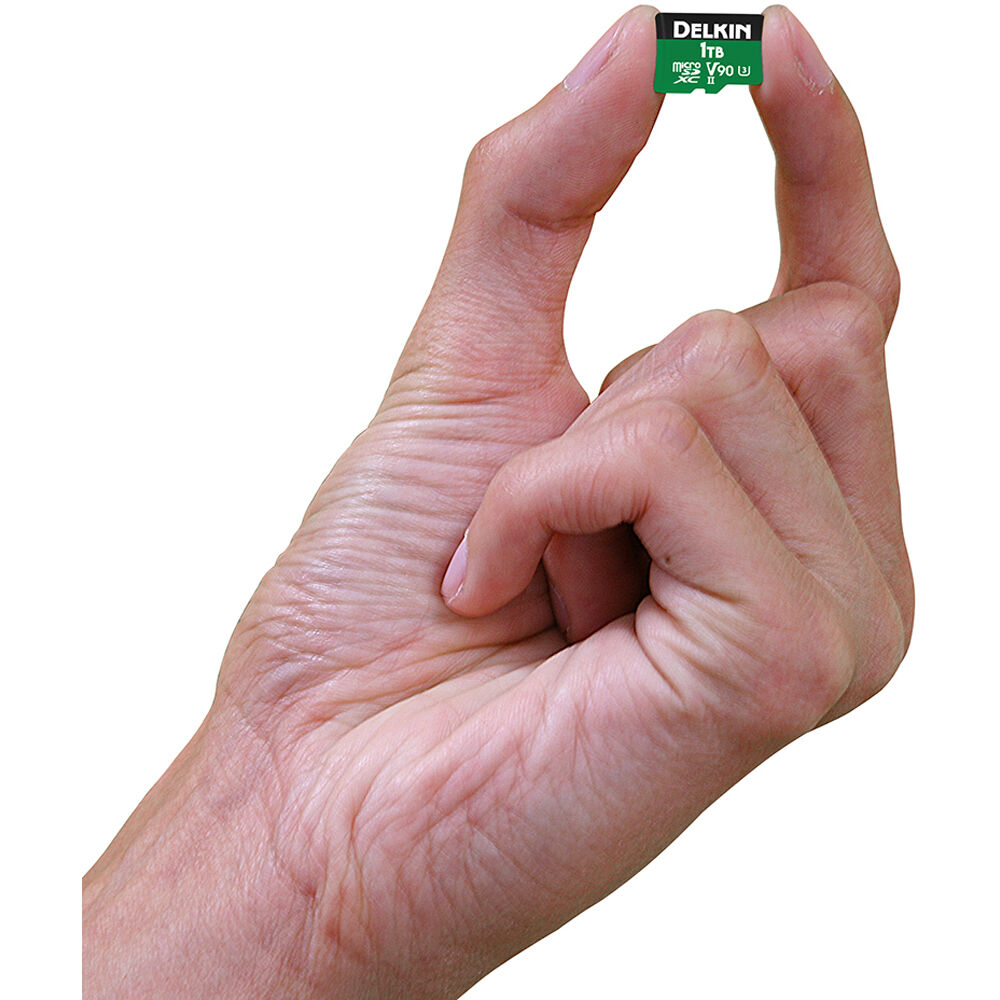 Tarjeta Delkin Devices 1TB POWER UHS-II microSDXC con SD Adapter - detalle
